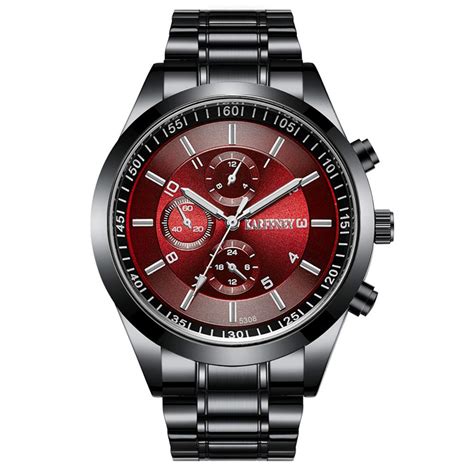 ZXG Analogue Men's Watch (Red Dial Black Colored Strap) : Amazon.in ...