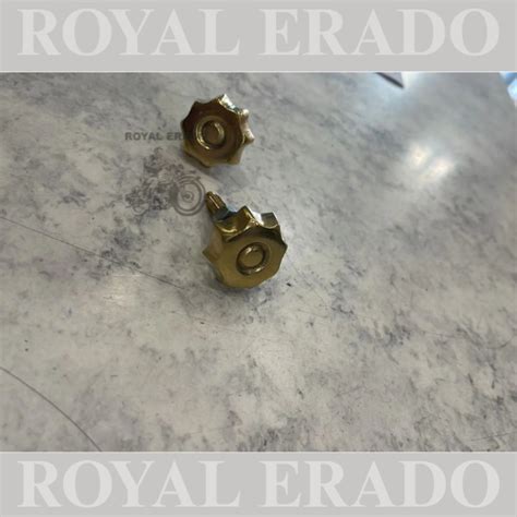 Brass tool box flower nut for vintage royal enfield old standard and e ...