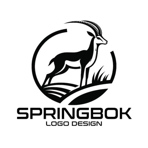 Desenho do logotipo do Springbok Vector | vetor Premium gerado com IA