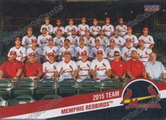 2015 Memphis Redbirds Team Photo Checklist - Go Sports Cards
