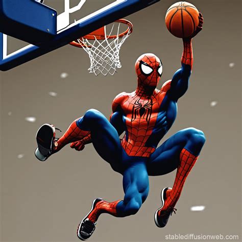 Venom Dunking on Spiderman | Stable Diffusion Online