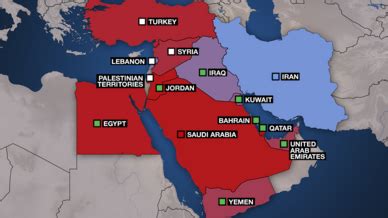 Map: Sunni and Shiite influence in the Middle East - France 24