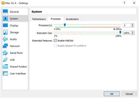 Mac OS ISO VirtualBox 的图像结果