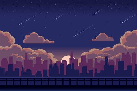 anime city night background 10823943 Vector Art at Vecteezy