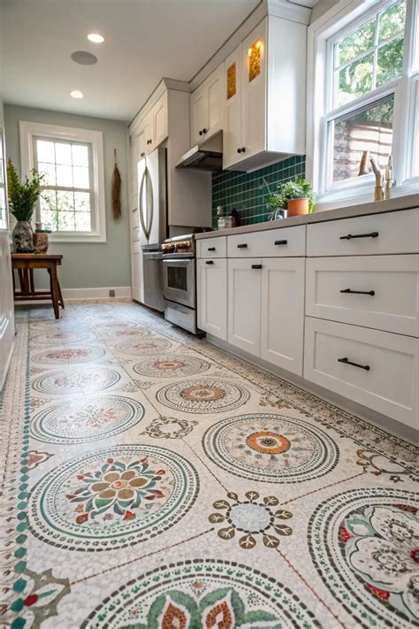 19 Inspiring Kitchen Floor Tile Ideas | Kitchen cabinetry design ...
