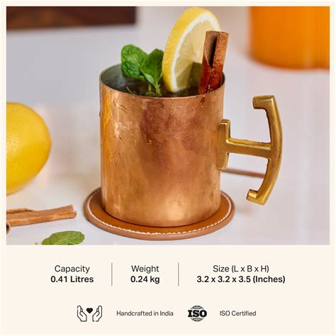 Copper Moscow Mule Mugs in Gift Box - P•TAL