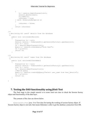 Hibernate Testing Tutorial 的图像结果