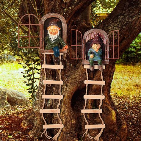 Thyle 4 Pieces Elf Out The Door Tree Hugger Garden India | Ubuy