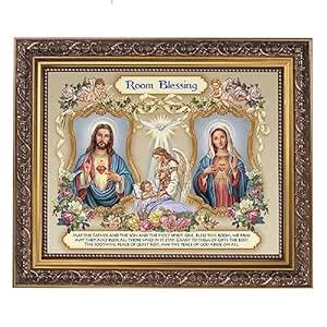 Gerffert Collection Sacred Hearts Room Blessing Framed House Blessings ...