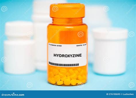 Hydroxyzine Medication in Plastic Vial Stock Image - Image of active, anxiety: 276190695