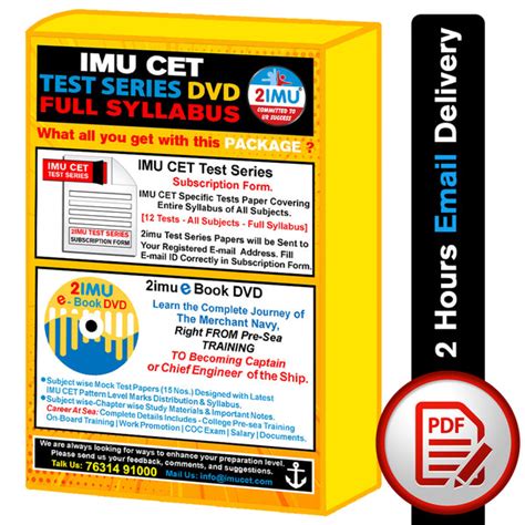 IMU CET Test Series 2026 : Covers All Subjects - Full Syllabus - 2imu ...