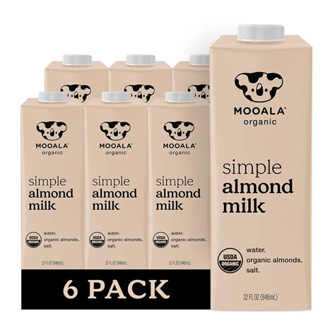 Amazon.com: Mooala Organic Simple Almond Milk, 32oz - 3 Ingredient ...