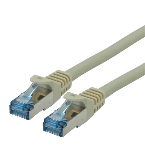 21.15.2804-100 Roline | Roline, 1.5m Cat6a, Grey RJ45 to Male RJ45 Male ...