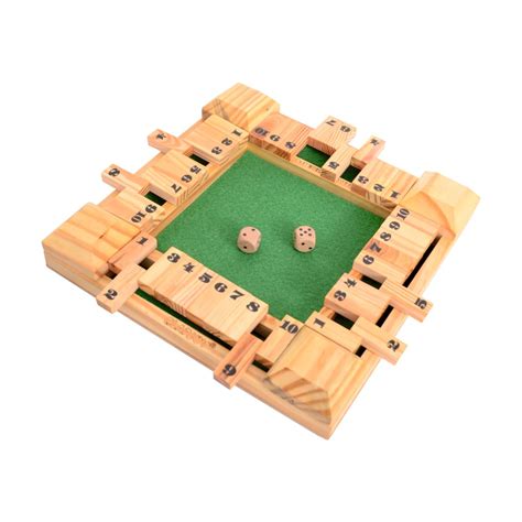 Buy Clapjoy Shut The Box Dice Game for Kids & Adults [4 Sided Large ...