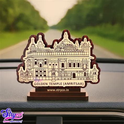 STRYCO by PARAM INTERNATIONAL Beige 3D Hi-Gloss Golden Temple Car ...