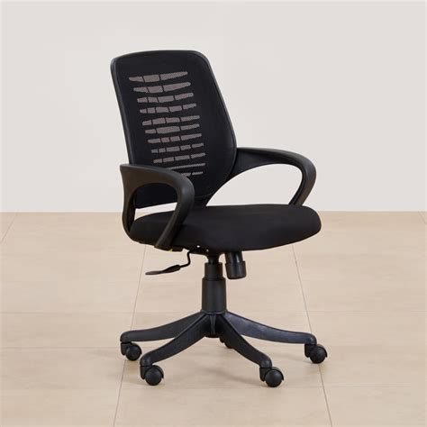 Buy (Refurbished) Lewis Zuri Mesh Office Chair - Black from Home Centre ...