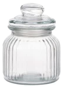 Buy Voix Canisters Glass Storage Pop Jar For Kitchen With Lid | Storage ...