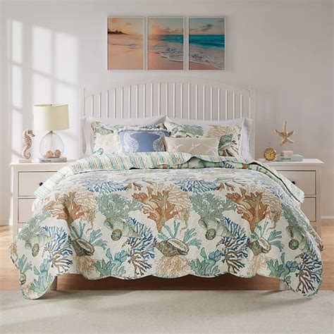 Greenland Home Fashions Atlantis Jade Quilt Set with Shams