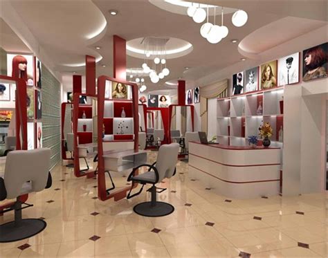 美发店3D模型与效果图图片下载_红动中国