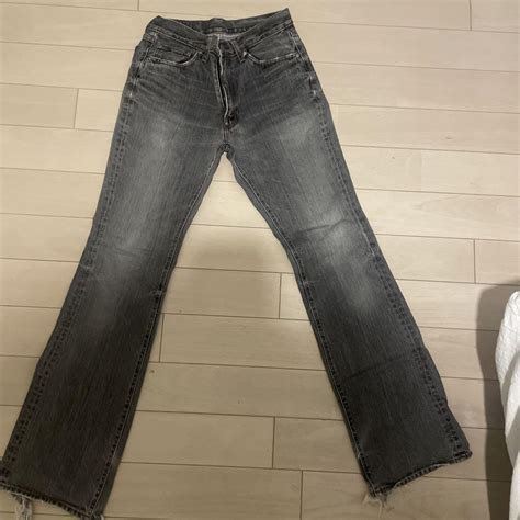 Old BIG JOHN ダークグレー ブーツカットデニム - メルカリ