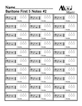 Image result for Baritone Notes