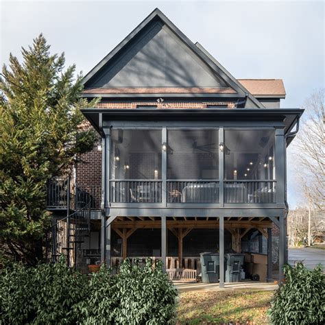 A second story deck evolves to become a wonderful screened porch. — The ...