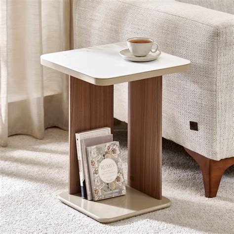 Buy Ivy Sintered Stone Top End Table - Walnut from Home Centre at just ...