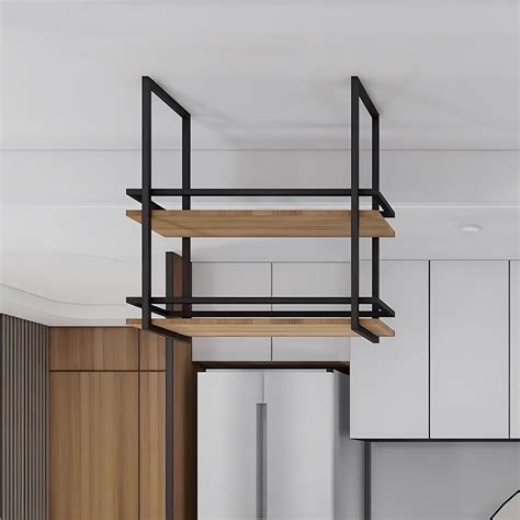 Amazon.com: Ceiling-mount Shelf, Hanging Wall Shelves for Wine Bottle ...