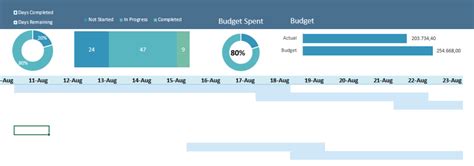 Project Management Dashboard Excel Template - Exsheets
