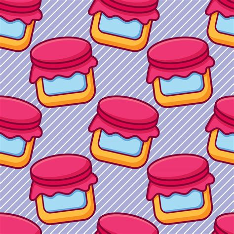 jam jar seamless pattern illustration 2737681 Vector Art at Vecteezy