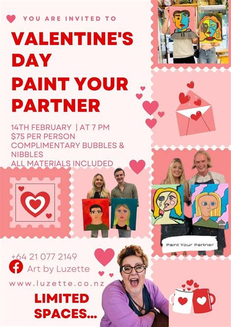 Paint your Partner, Valentine’s Day art workshop , Oamaru Arcade, 203 ...
