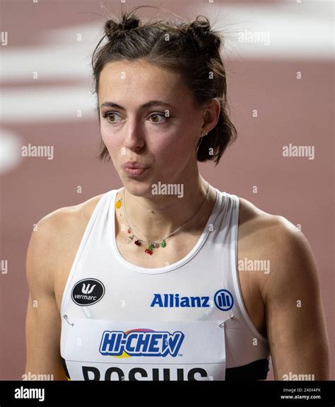 Rani Rosius of Belgium competing in the 60m heats on Day 2 at the World ...