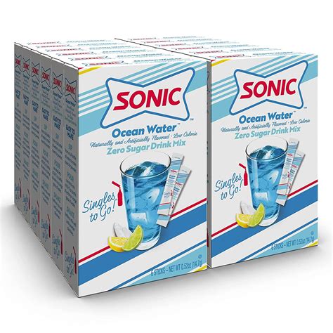 Sonic Ocean Water SINGLES TO GO Powdered Drink Mix, Quantity of 12 ...