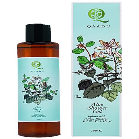 Buy Qaadu Aloe Shower Gel - Infused With Neroli, Patchouli Oil, For ...