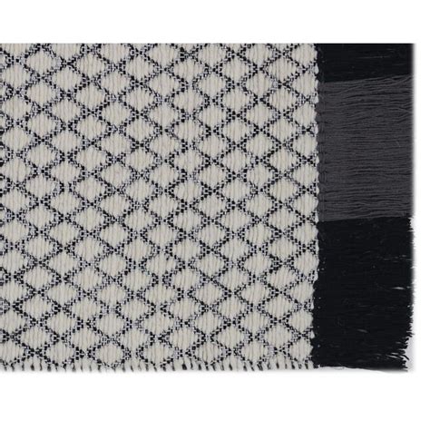 Zig Zag Seneca 3 X 5 Wool Charcoal Indoor Geometric Area Rug at Lowes.com