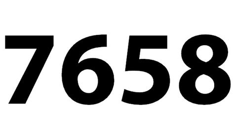 Zahl 7658