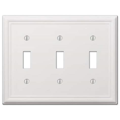 Buy Ascher 3 Gang Toggle Steel Wall Plate - White Online in India ...