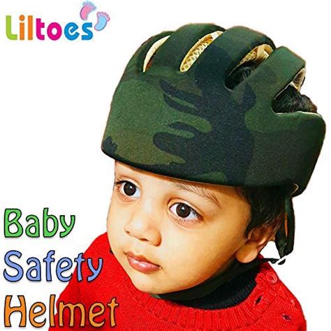 Buy Liltoes Baby Safety Helmet Camouflage (Olive Green), Corner Guard ...