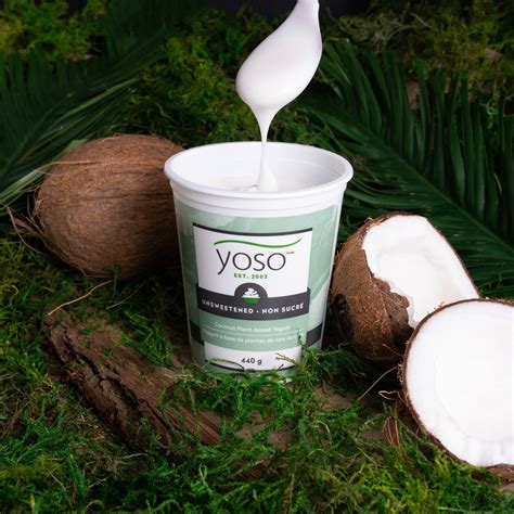 Coconut Plant-Based Yogurt | Plain Unsweetened 440g | YOSO