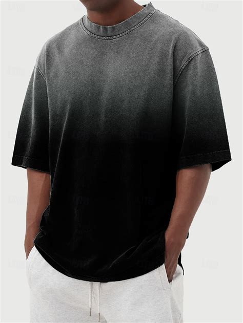 SoftFade™ Men's Cotton T Shirt Heavyweight T-shirt Short Sleeve Crew ...