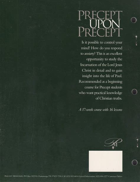 Philippians: Precept Upon Precept- An In-Depth Inductive Bible Study by ...