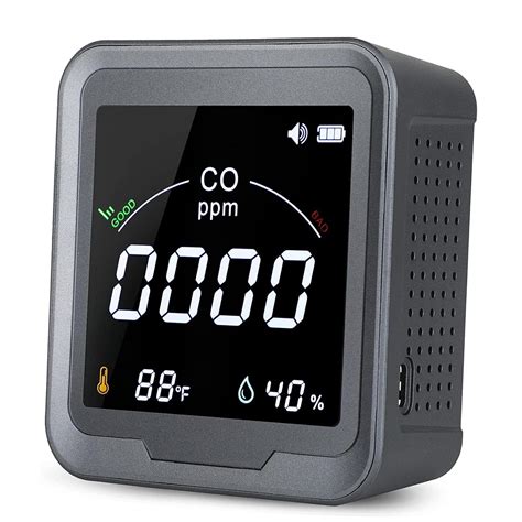 CEKKIENA [3-in-1] Portable Carbon Monoxide Detector Air Quality Sensor ...