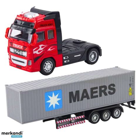 Truck Container With Pull Back Drive Opening Door Grey Red - Poland ...