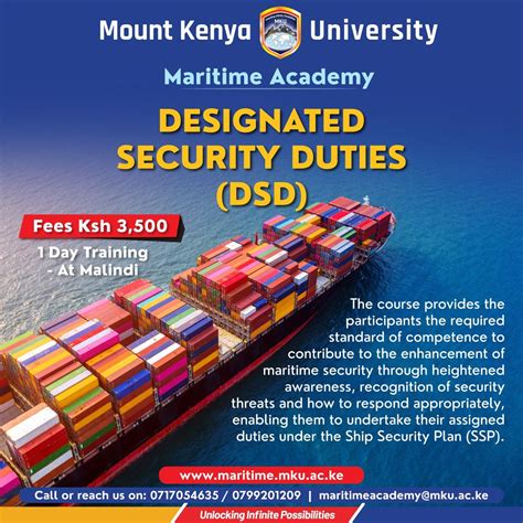 Designated Security Duties (DSD) Course, Mount Kenya University ...