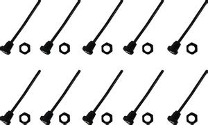 Steko (10 Pieces) Micro USB V8 Female Panel Mount Connector With NUT ...