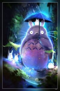 Totoro Anime Art Hayao Miyazaki My Neighbor Totoro Studio Ghibli Matte ...