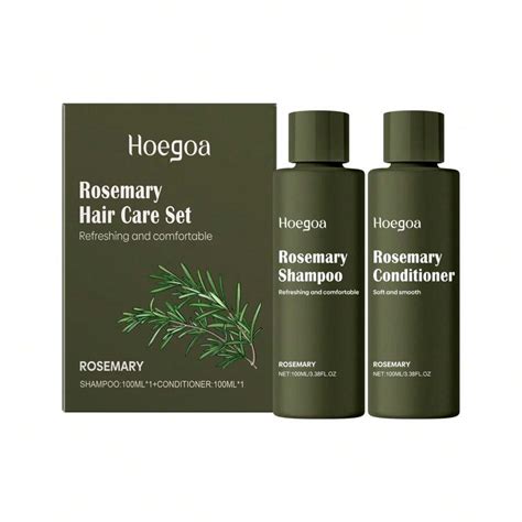Hoegoa Rosemary Shampoo Set Anti-Dandruff Oil Control Shampoo Retain ...