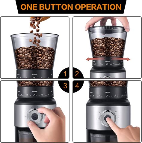 Buy Ollygrin Coffee Bean Burr Mill Grinder, Coffee Bean Burr Grinder ...