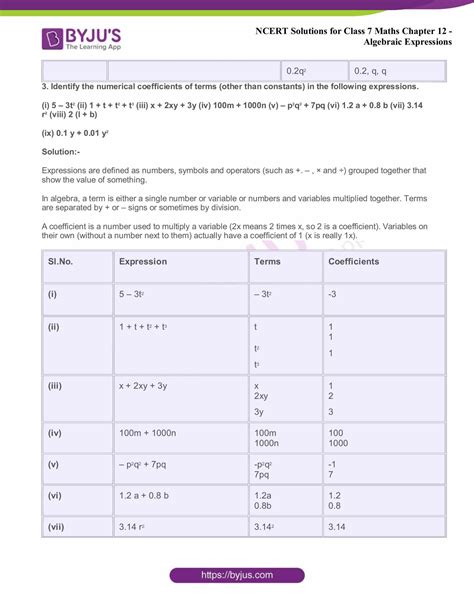 Class 7 Maths Chapter Math and Algebra 的图像结果