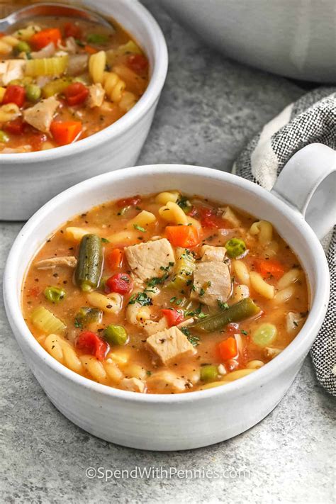 Homemade Leftover Turkey Vegetable Soup